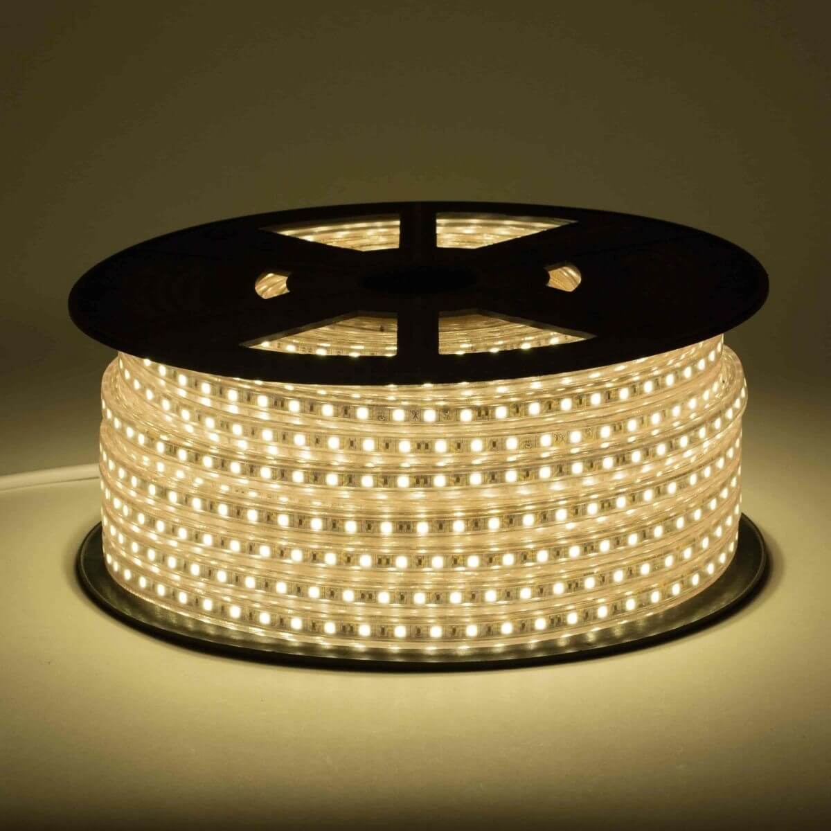 120V LED Strip Lighting 164 Foot Roll Lumilum Warm White 3000K