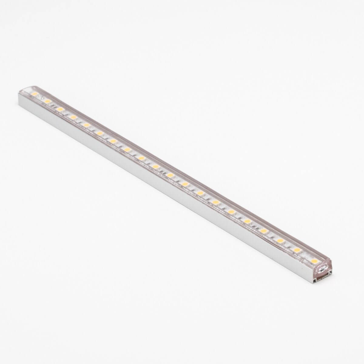 led strip light with yellow chips laid into aluminum led channel