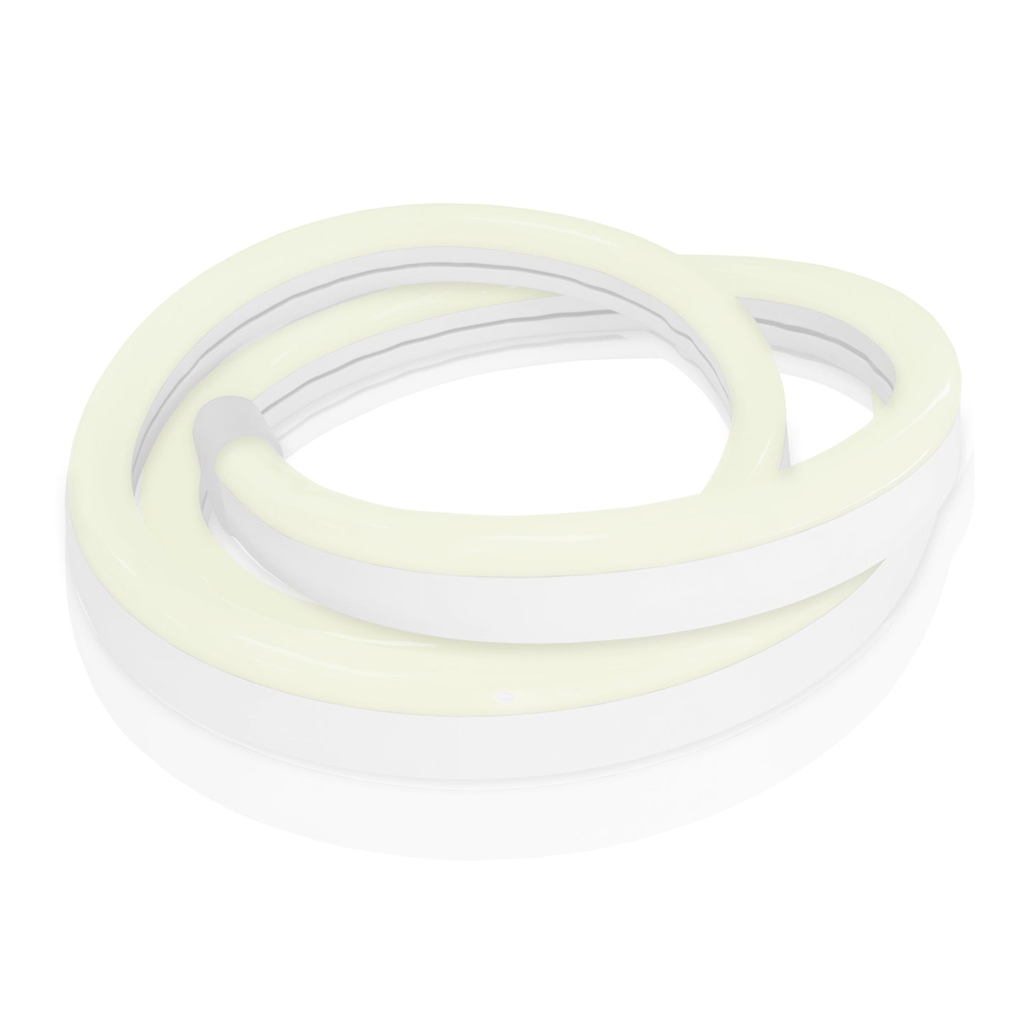 loosely coiled 5500k cool white neon led strip