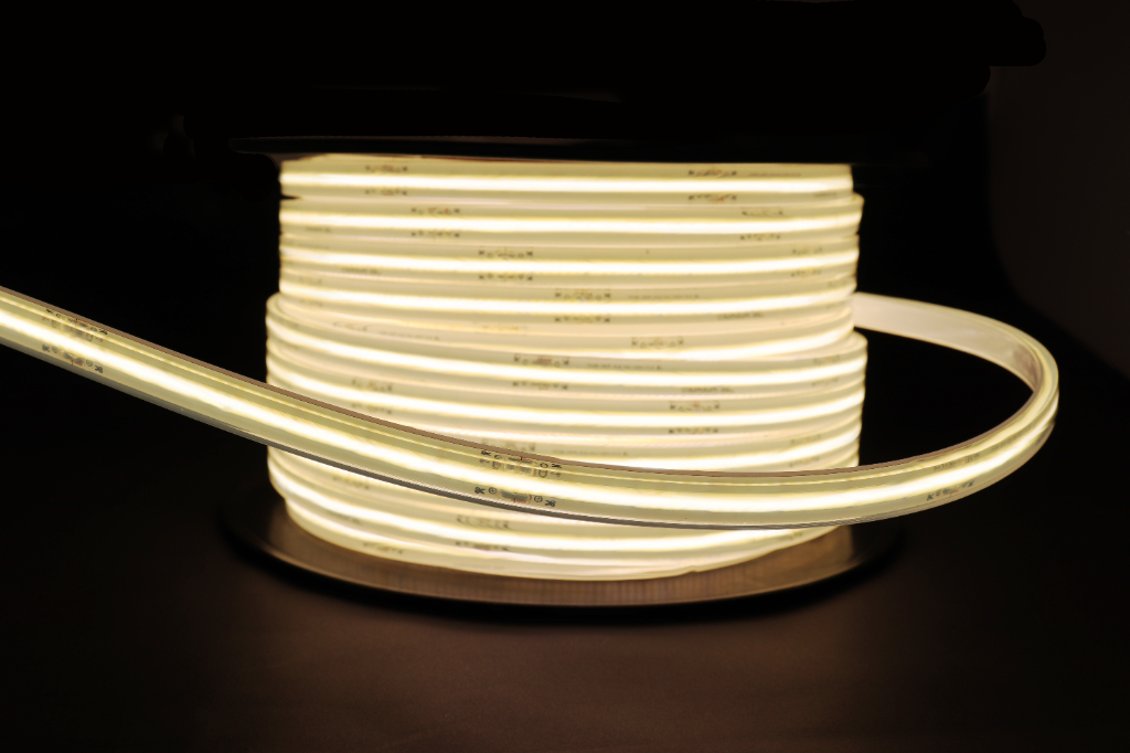Load image into Gallery viewer, 4000k natural white coiled cob led light strip from Lumilum
