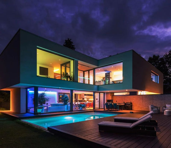 Modern home with LED lighting throughout from Lumilum