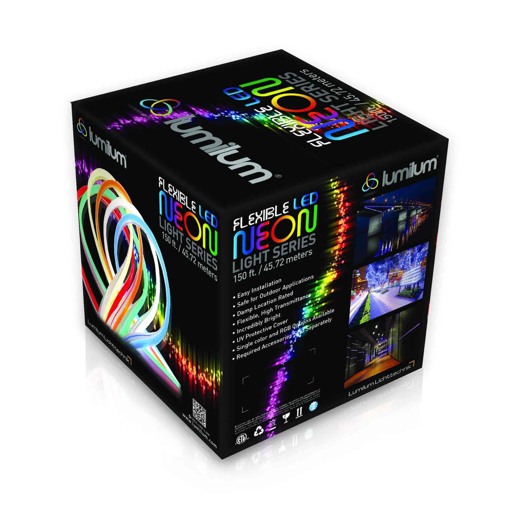 
                      
                        LED neon strip light packaging box with multicolor text and product image
                      
                    