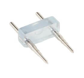 Close Up Shot of Metal 2 prong led pin