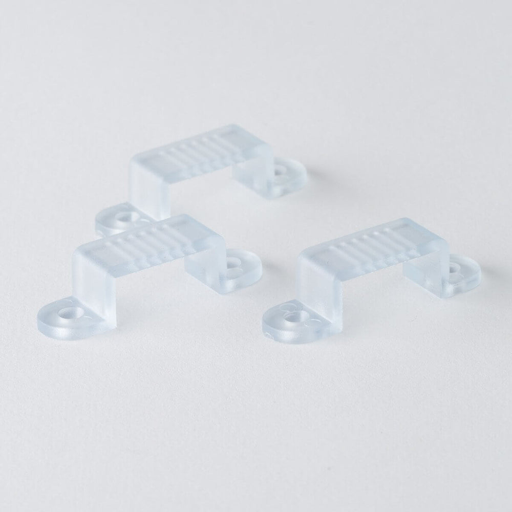 Clear Plastic Mounting Brackets | 120V LED Lights - Lumilum