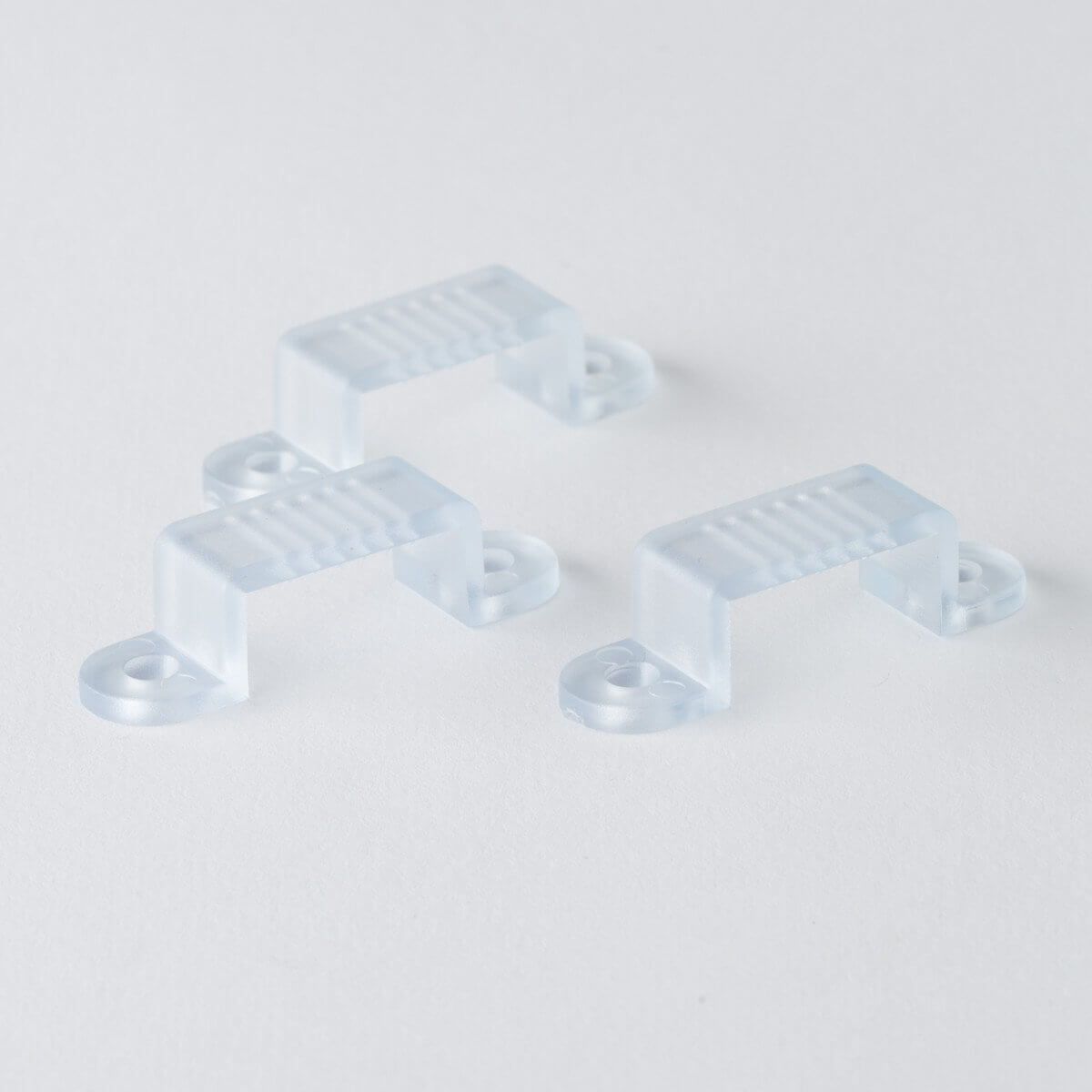 clear mounting brackets