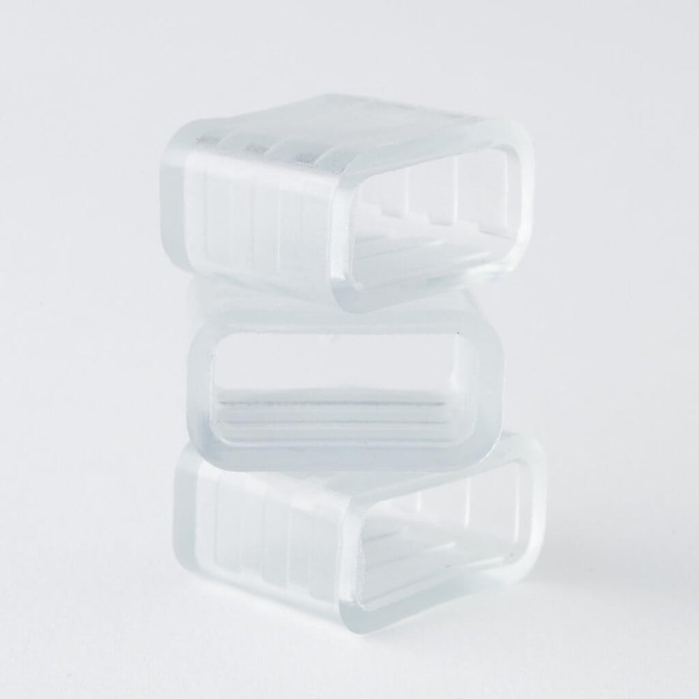 
                      
                        rectangular stacked clear silicone strip light led end caps
                      
                    