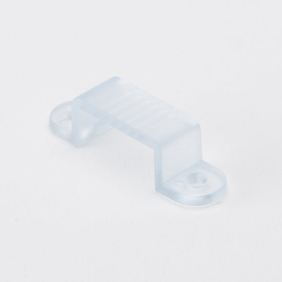 clear mounting bracket with screw holes