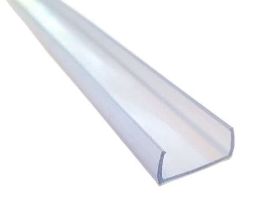 clear pvc plastic u channel