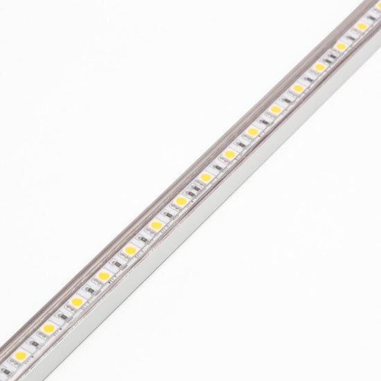 aluminum u channel track with led strip light laid in