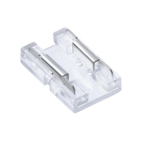 clear led solderless connector with metal connection tabs