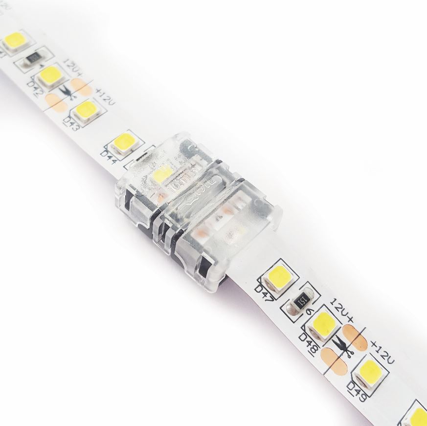 clear led strip light clips with led strip out of both ends