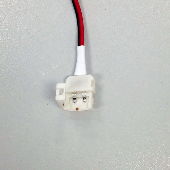 led wire splice connector with red and black wire and open clip on end