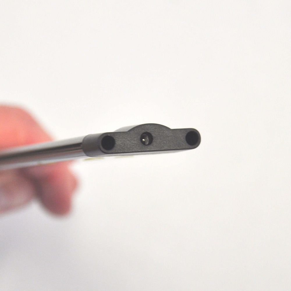 
                      
                        side profile of a linear led light bar showing connection port for power adapter
                      
                    
