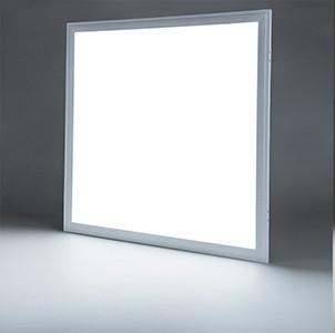 brightly illuminated led panel light with background shadows